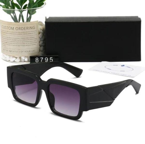 

fashion designer ppdda sunglasses classic eyeglasses goggle outdoor beach sun glasses for man woman optional triangular signature 5 colors a, White;black