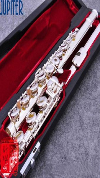 

taiwan flute jupiter jfl711 rbes 17 open hole c tune e key silver flute musical instruments professional flauta tra6854181