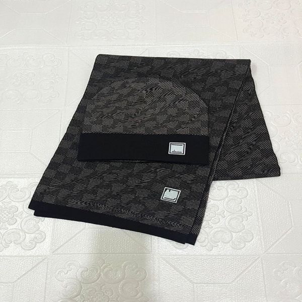 

2023 femmes scadroet set fashion designs beanie hat scarf sets hiver chaud chapeauxet foulards chapeau de bonnet pour hommes, Blue;gray