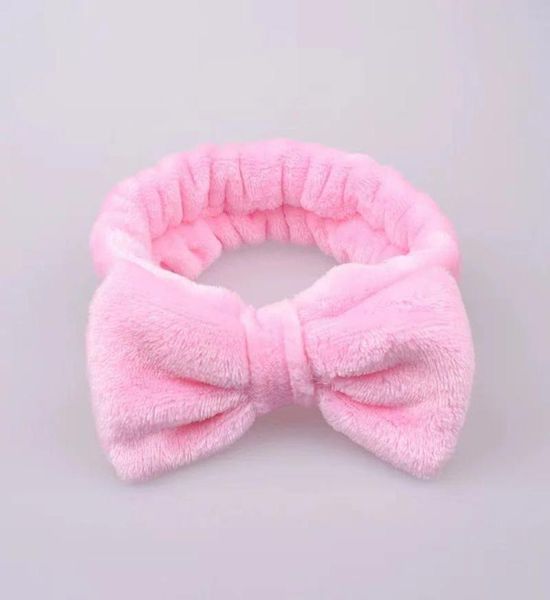 

elastic solid color bowknot headbands women girls children makeup washing face hairbands bows turband hair accessories headwrap6779883, Slivery;white