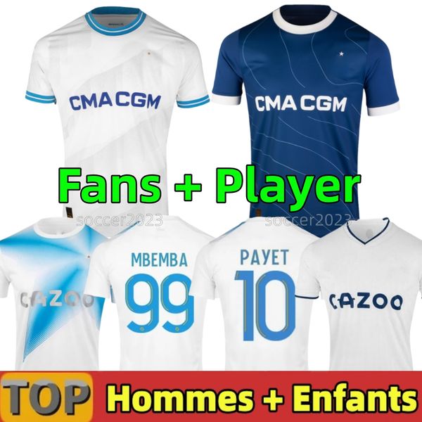 

4xl 23 24 marseilles home special soccer jerseys 30th anniversary alexis clauss nuno 2023 2024 maillot de foot payet guendouzi away football, Black;yellow