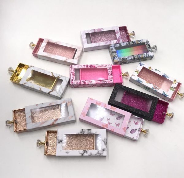 

butterfly long rectangular magnetic box private own label custom package 25mm 27mm 28mm 3d mink lashes3664858
