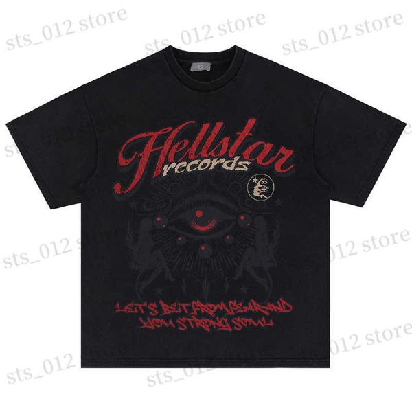 

men's t-shirts american vintage hellstar t-shirt red bet print hellstar cotton breathable short sleeve t shirt couple tee t230705, White;black