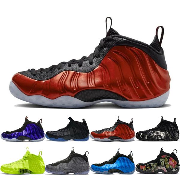 

hardaway basketball shoes foamposite one penny mens sneaker cdg x white black usa metallic red halloween royal knicks men trainers sports sn