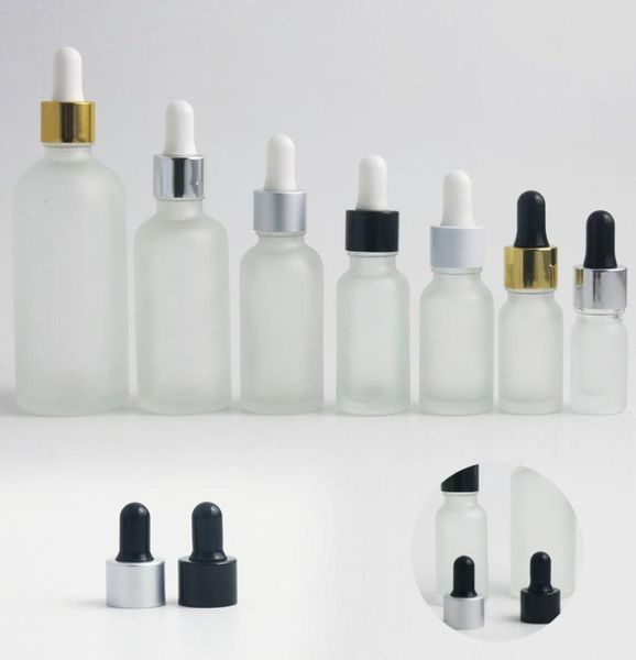 

100ml 50ml 30ml 20ml 10ml frost clear glass bottle with pipette dropper 1 oz essential oil liquid 10pcs6545832