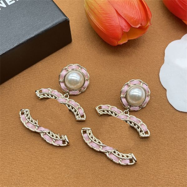 

premium luxury letter ccity earrings charm designer gold earring fine jewelry classic senior c logo couple christmas heart-shaped gift 63, Golden;silver