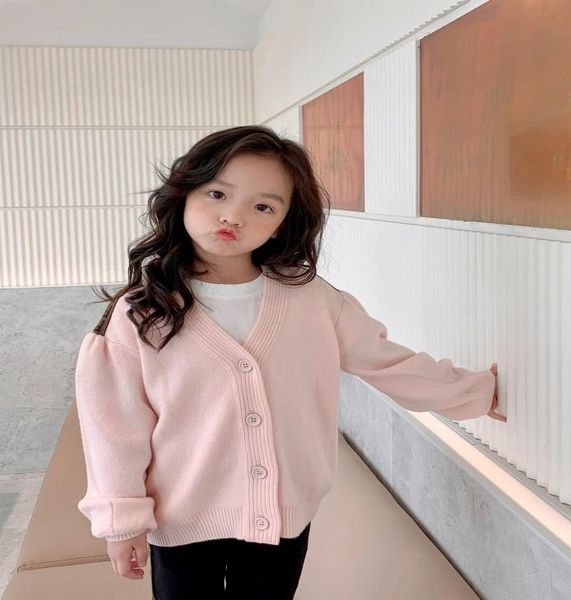 

kids girls cardigan winter vaby buttom knitting sweaters coat children039s pink jumper cardigans clothes5844078, Blue