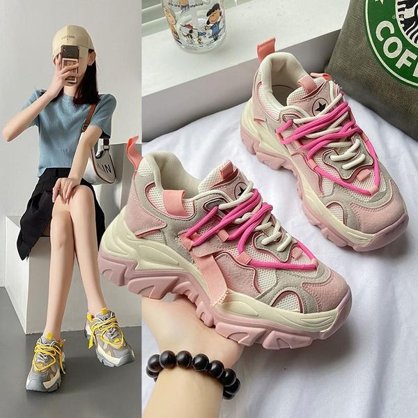 

dress shoes round head spring korean fashion sports casual women's single, Black