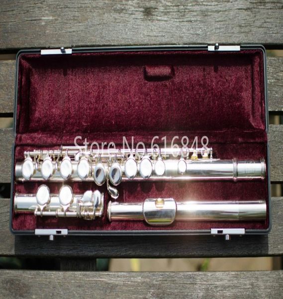 

jupiter jfl511eii brand flute musical instrument 16 keys holes closed cupronickel silver plated flute c tune flauta 3289804