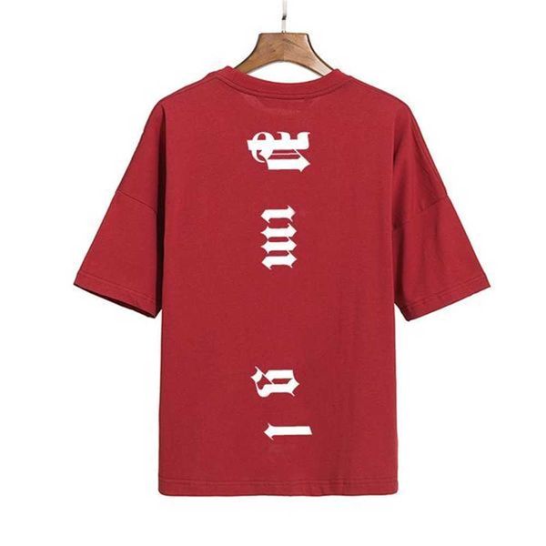 

designers mens women palm angel t shirts inkjet graffiti letter printing tees man casual chest palms shirt clothing short sleeve clothes an, White;black