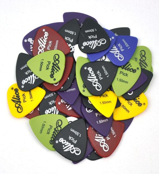 

100pcs heavy 15mm alice matte abs guitar picks plectrums for electric guitar bass7235756