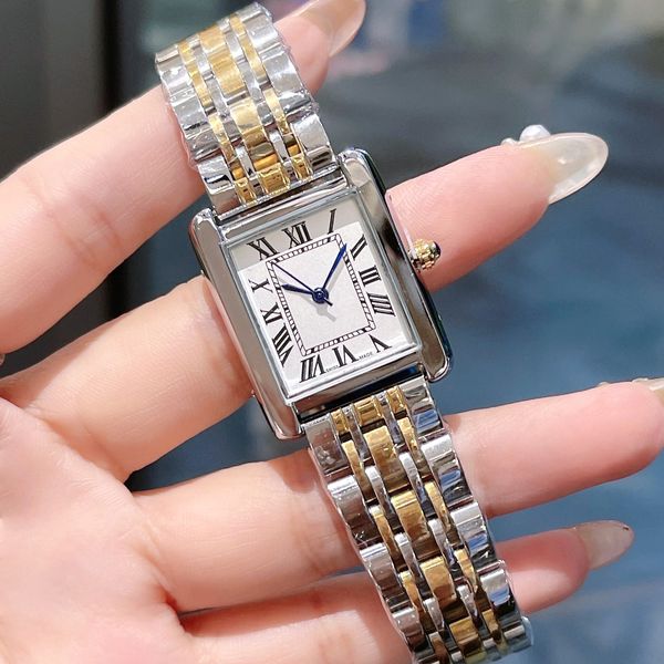 

luxury women watches stainless steel quartz movement japan battery two tone stap dress watch for lady lifestyle waterproof analog clock desi, Slivery;brown