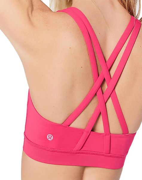 

energy bra yoga sports medium support quick dry shackeproof cross back push up workout for women gym running jogging fitness yb20226472449