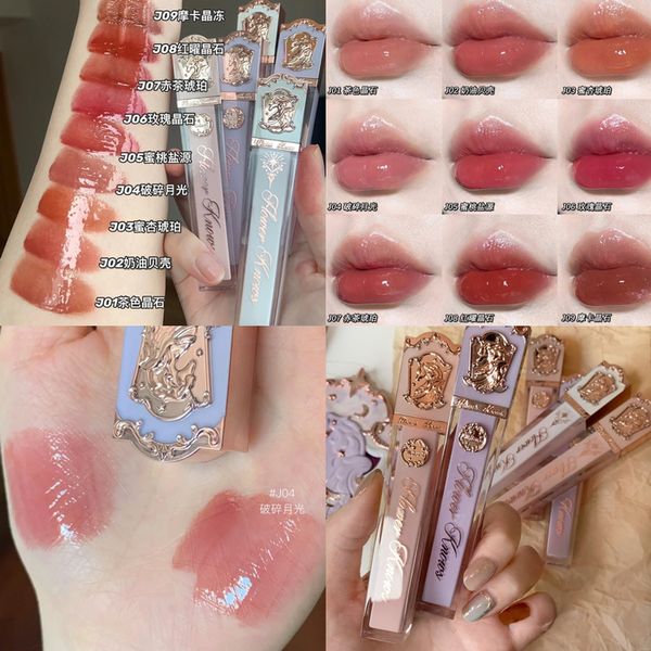 

lipstick flower knows unicorn series ctystal lip gloss 35g 230704