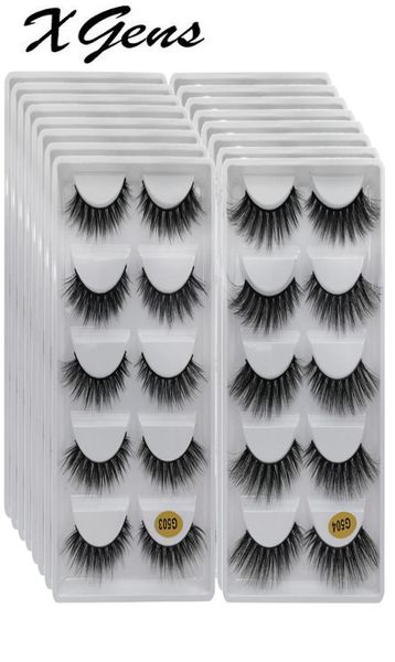 

whole 102030405060100 boxes mink eyelashes 5 pairs natural long false eyelashes 3d lashes bulk super fluffy faux cils9573078