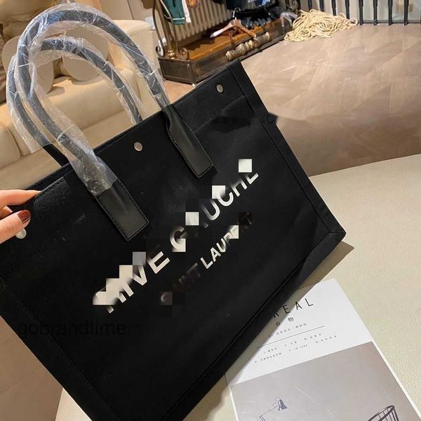 

cowhide abrasion shopping tote women lady designer yssbags canvas classic bag resistant 48.35 travel capacity and dirt rive gauche 078l