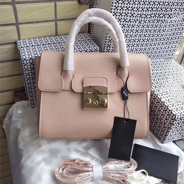 

swimwear 216# 23cm genuine real leather handle bag fashion lady shoulder bags famous brand woman handbag, White;black