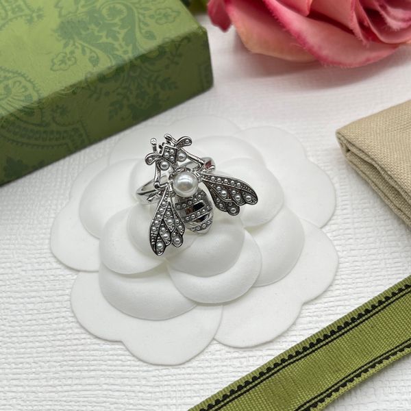 

designer branded jewelry rings womens gold silver plated copper finger adjustable ring women love charms wedding supplies luxury accessories