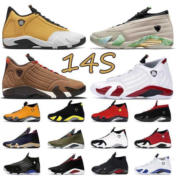 

men baketball shoes 14 14s jumpman sneakers hyper royal gym red fortune university gold mens sports sneaker trainers