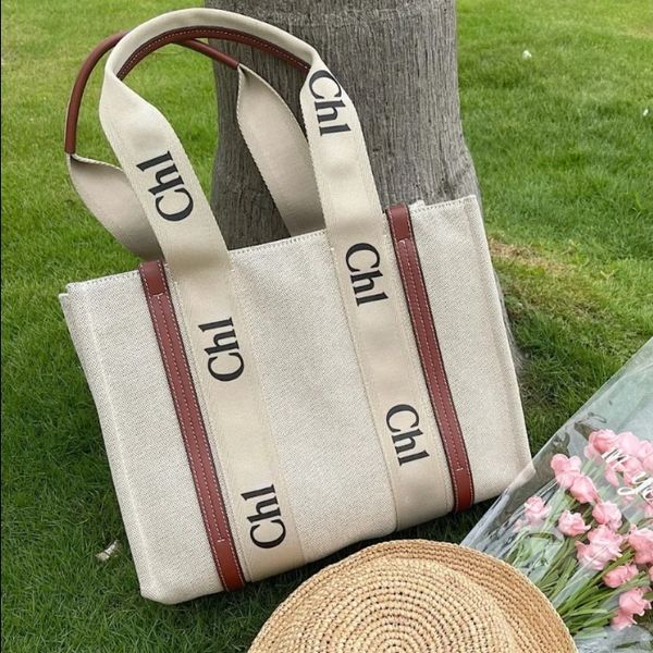 

the tote bags luxury designer bag large book woody totes bags 10a shopping bag handbags women canvas crossbody shoulder bags travel beach ba