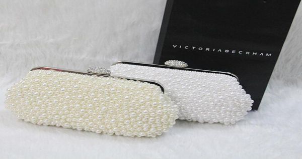 

pearl bridal hand bags beige white sparkling party prom formal events hand bag in stock 2015 wedding accessories1818626, Black