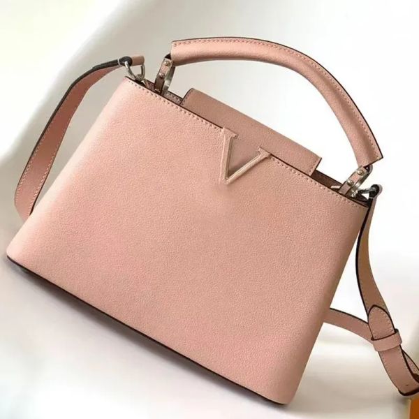 

luxurys handbags shoulder bags tote bags original style quality handbag genuine leather lock totes decoration postman bag portable female sh