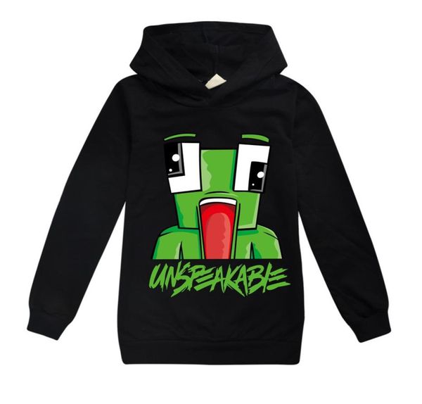 

toddler kids youtuber vlogger hoodies for teen boy/girl long sleeve hooded sweatshirt outfits 6827860, Black