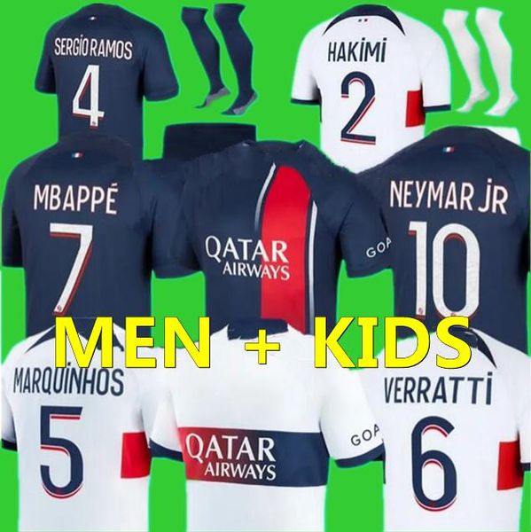 

22 23 24 mbappe hakimi paris soccer jerseys 2023 2024 psgs wijnaldum maillot foot football shirt marquinhos verratti gana kimpembe donnarumm, Black;yellow