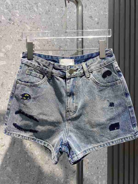 

women's shorts designer 23ss denim shorts womens clothing womens vintage wide leg embroidery denim women clothes 0e4s, White;black