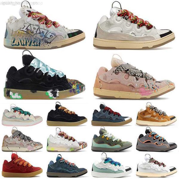 

2023 designer mesh running shoes boot men women laceup extraordinary sneaker embossed leather curb sneakers calfskin rubber nappa platformso