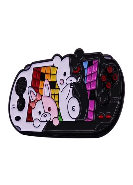 

anime game danganronpa trigger happy havoc bear monokuma monomi cute cartoon enamel clothes hat bag lapel badge brooch pin gift2247150, Blue