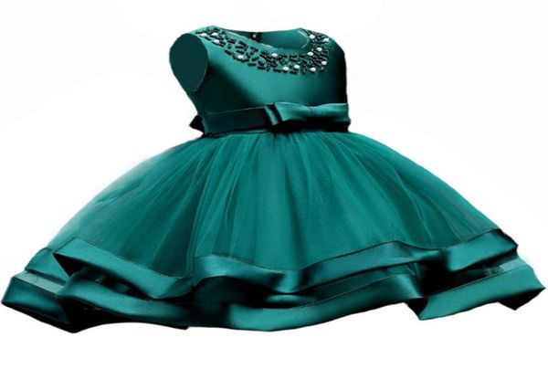

summer kids infant girl flower petals dress children bridesmaid toddler elegant dress vestido infantil formal party dress green y16309029, Red;yellow