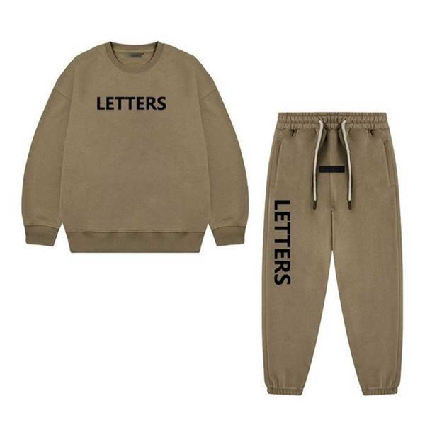 

kid tracksuit designer hoodie casual suits hoodies ess tracksuits pullover jogger pullover long jogging trousers pants essentails cx9x, Gray