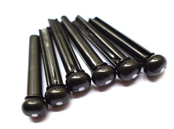 

6pcs white dot head guitar string nails bridge pin solid string cones in three colors options3105433