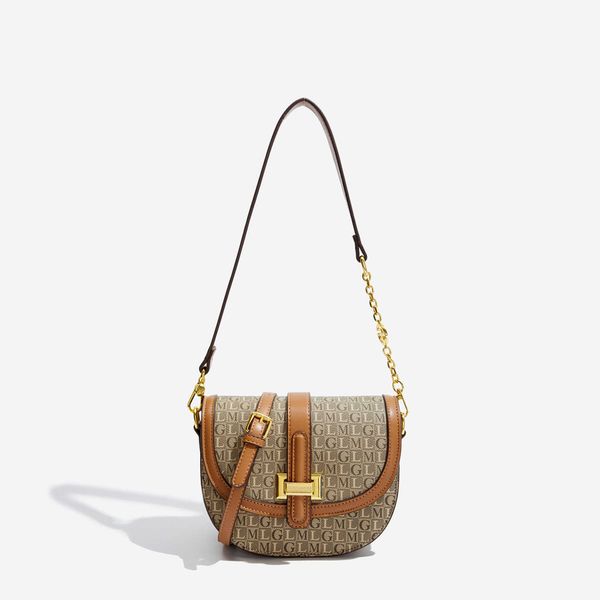 

saddle bag women's new fashion trend simple one shoulder crossbody bag small design sense underarm bag