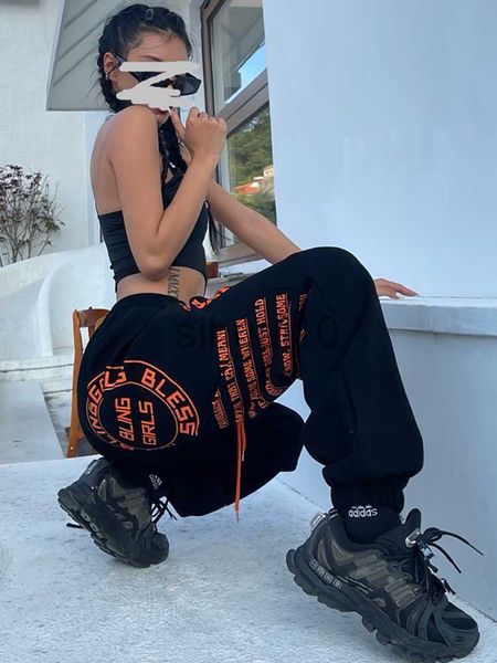 

women's pants capris jogging sweatpants women korean fashion oversize joggers sports pants hippie wide leg trousers ladies winter kpop, Black;white