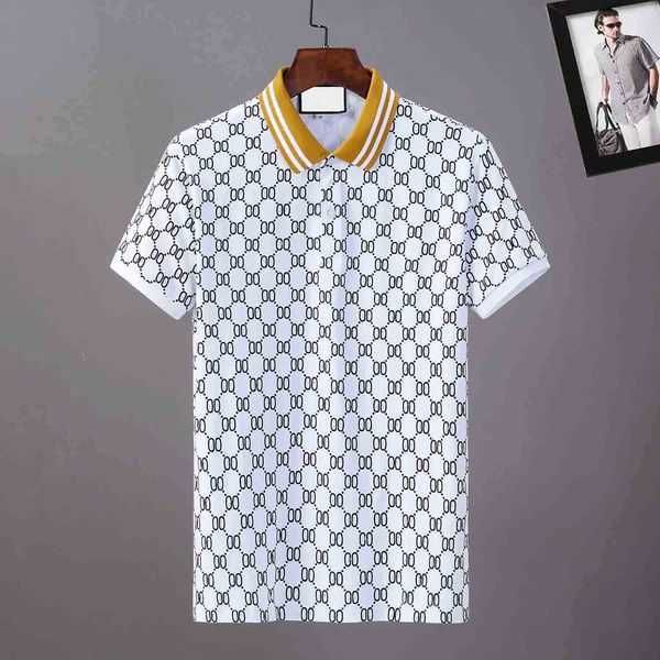 

2023 designer polo shirts men luxury casual t shirt snake bee letter print embroidery fashion high street mens polos m-xxxl ddjb, White;black
