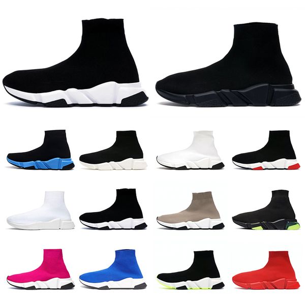 

sock shoe run shoe mens womens designer triple black white beige green pink balencaigas shoes outdoor shoes graffiti sports sneakers trainer