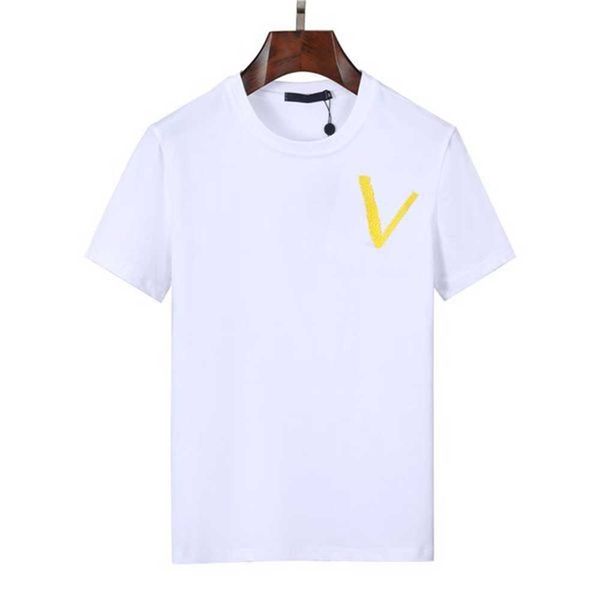 

summer mensdesigners t-shirts designer tee luxury flocking letter tshirt t shirt classic fashion green womens short sleeve casual cotton t-s, White;black