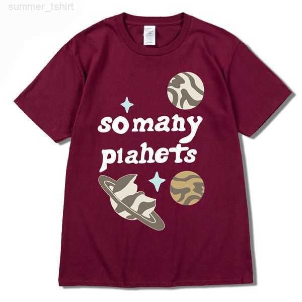 

2023 men's t-shirts broken planet market so many planets t-shirt streetwear harajuku t-shirt plus size summer short sleeve t-shirt loos, White;black
