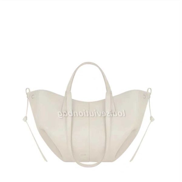 

lm40156v bag tote polene full-grain textured cyme leather designer magnetic buckle closure handbag women suede inner lining luxury larg jebe