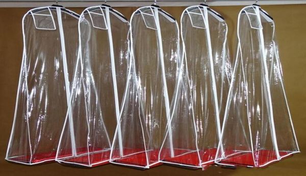 

whole transparent wedding dress dust cover omniseal extra large pvc 1805810cm wedding garment bag skirt clothes cover4805968, White