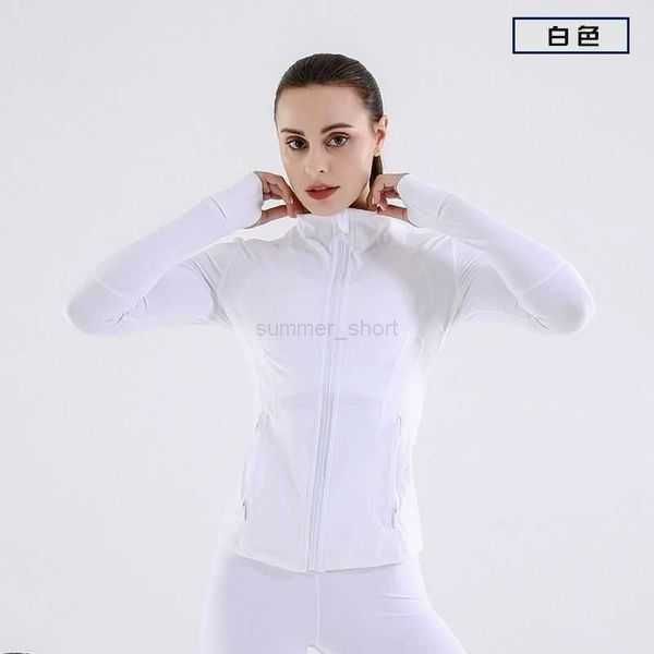 

yoga attire tracksuit lulumens women wear jackets hoodies sweatshirts designers sports jacket coats fitness hoodys scubas cing long clothes, Gray