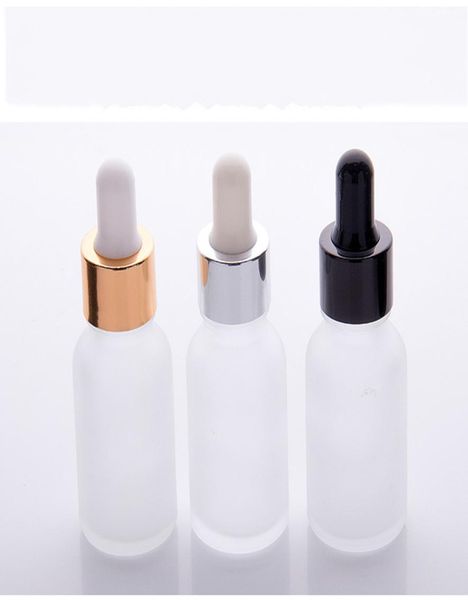 

e liquid empty glass bottles whole 15ml frosted clear small glass dropper bottles with gold black silver dropper cap3694347