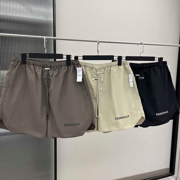 

men's shorts summer designer essentail shorts reflection letter printing casual beach shorts streetwear shorts clothing apparel essen s, White;black