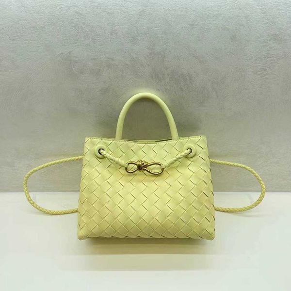 

small design spring new metal rope buckle leather woven tote one shoulder handheld high capacity women's bag