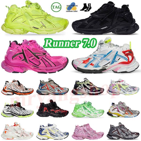 

runner 7.0 men women luxury designers running shoes paris multiclor trainer sports sneaker black white trauners sneakers fashion all-match j