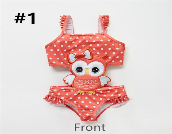 

kids girls one piece animals dots printed bathing suitsuper softsuitable for children039s sensitive skin5647478, Black