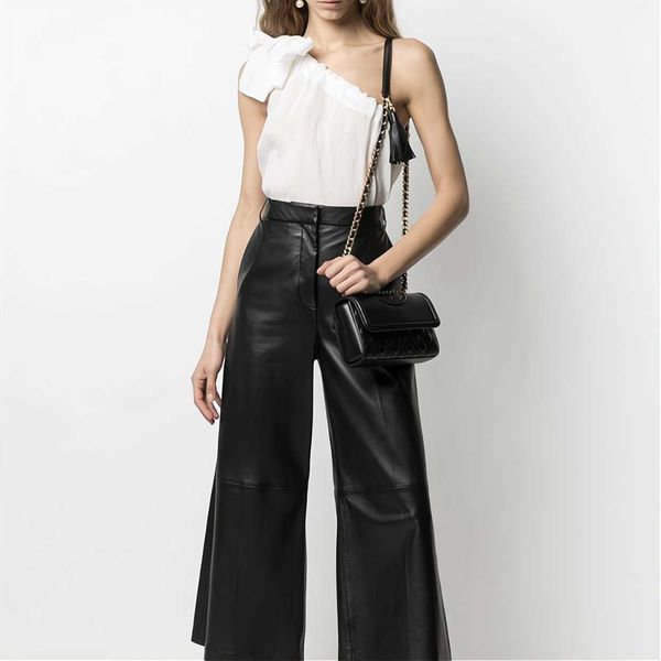 

tb women's bag new sheepskin small fragrance elegant suling lattice cross arm chain bag