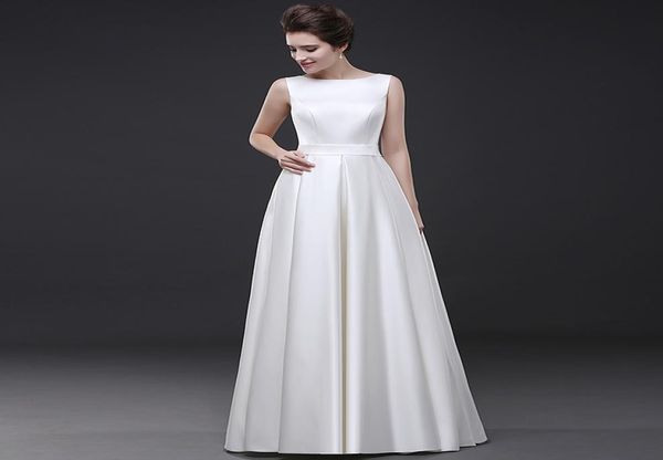 

beach wedding dresses 2018 vestido noiva simple white aline party bridal gowns7783653